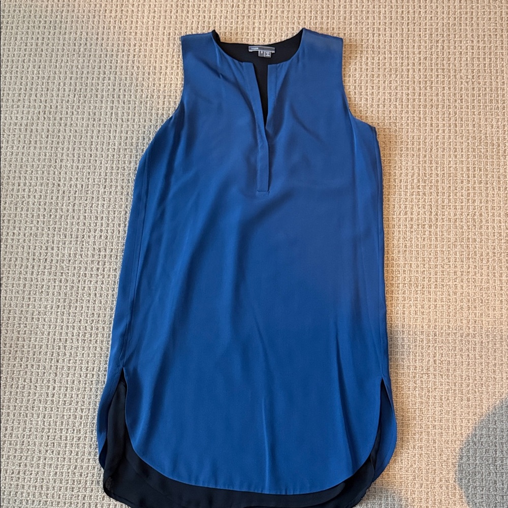 Vince Blue Sleeveless Maxi Dress